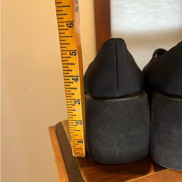 Apostrophe Womens Y2K Chunky Square Toe Loafer Black Shoe Size 7.5 Gilmore Girls - Picture 3 of 8